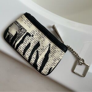 L.A.M.B. Black and Cream Clutch